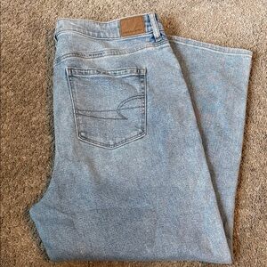 American Eagle Outfitters Light Blue Straight Leg Jeans